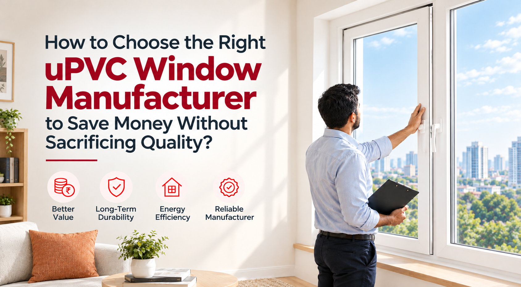 You are currently viewing How to Choose the Right uPVC Window Manufacturer to Save Money Without Sacrificing Quality?